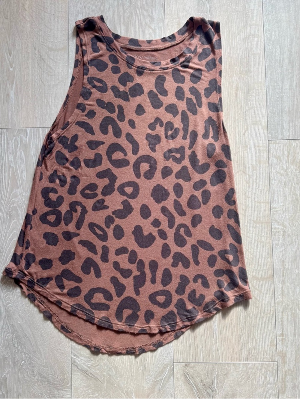 Grayson Threads Brown and Dark Brown Leopard Print Tank